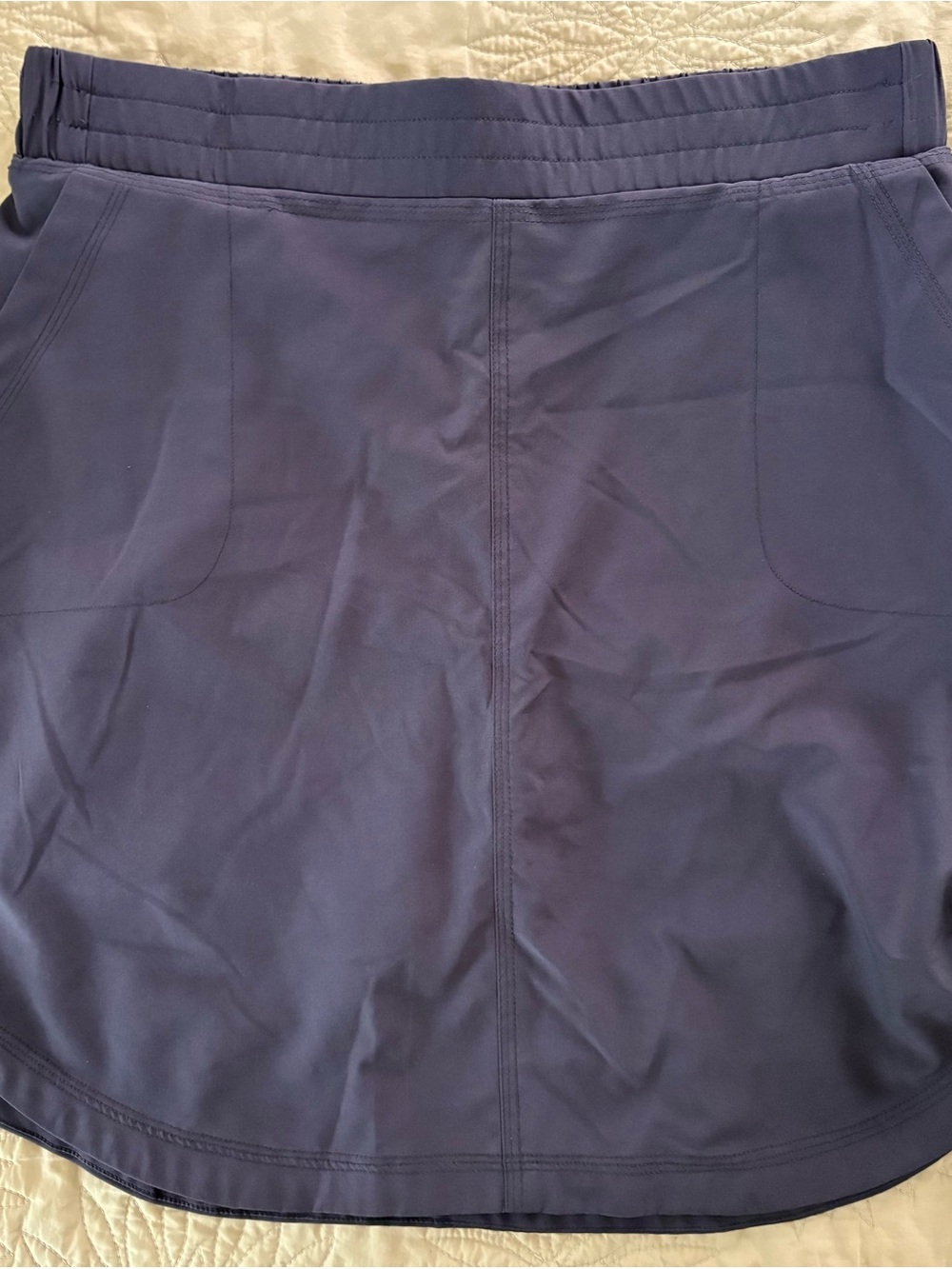 Grey Athletic Mid-Rise Skort